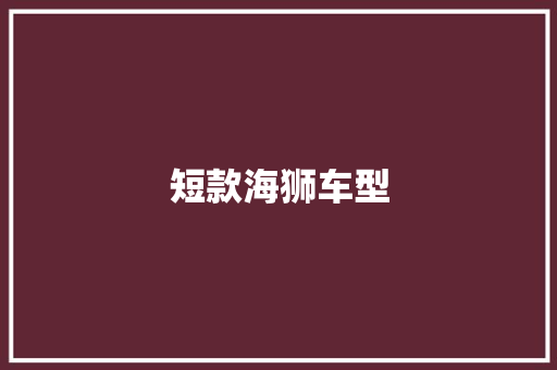 短款海狮车型