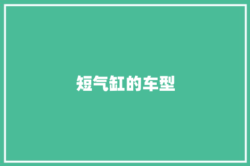 短气缸的车型