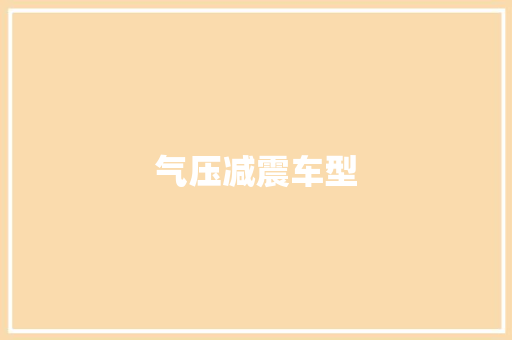气压减震车型