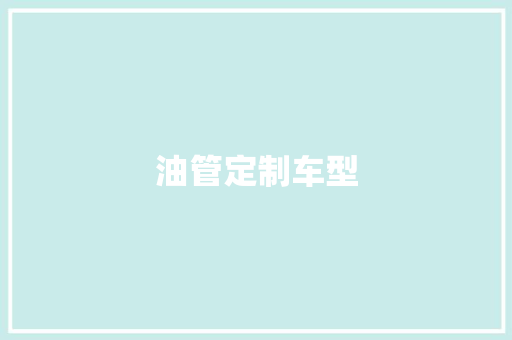 油管定制车型
