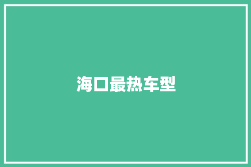 海口最热车型 车灯配件