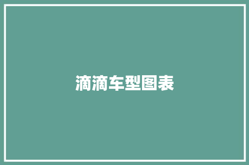 滴滴车型图表 车灯配件