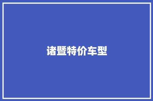 诸暨特价车型 新能源汽车
