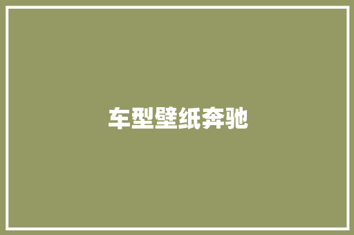 车型壁纸奔驰