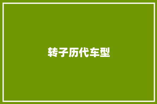 转子历代车型