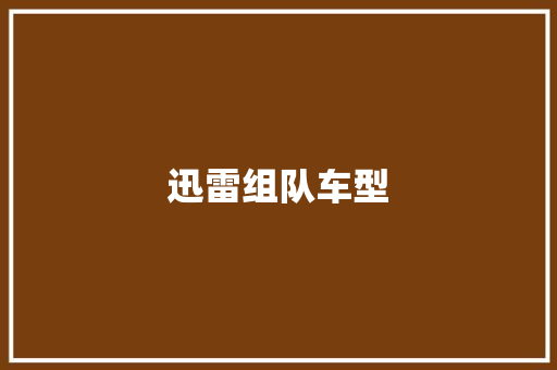 迅雷组队车型 车灯配件