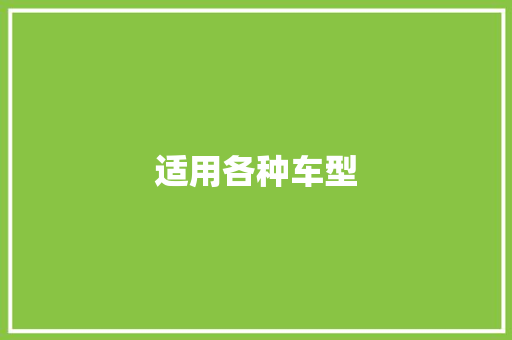 适用各种车型 新能源汽车