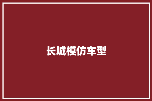 长城模仿车型