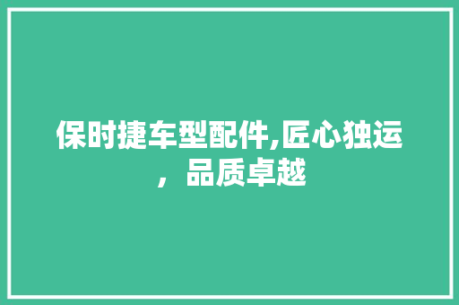 保时捷车型配件,匠心独运，品质卓越
