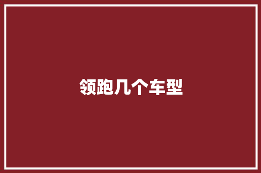 领跑几个车型