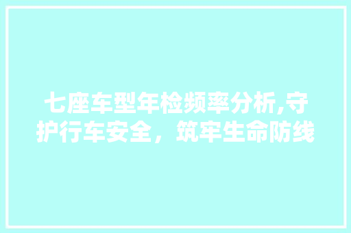 七座车型年检频率分析,守护行车安全，筑牢生命防线