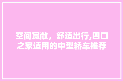 空间宽敞，舒适出行,四口之家适用的中型轿车推荐