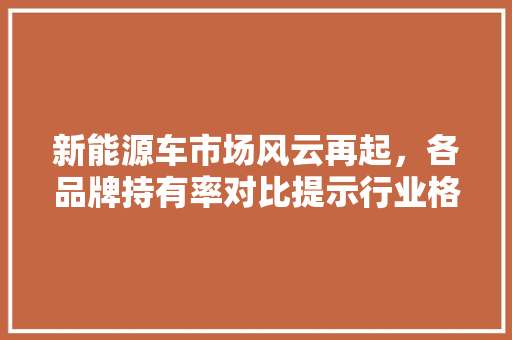 新能源车市场风云再起，各品牌持有率对比提示行业格局