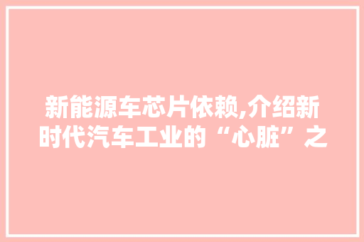 新能源车芯片依赖,介绍新时代汽车工业的“心脏”之谜