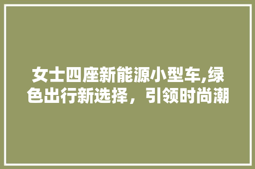 女士四座新能源小型车,绿色出行新选择，引领时尚潮流