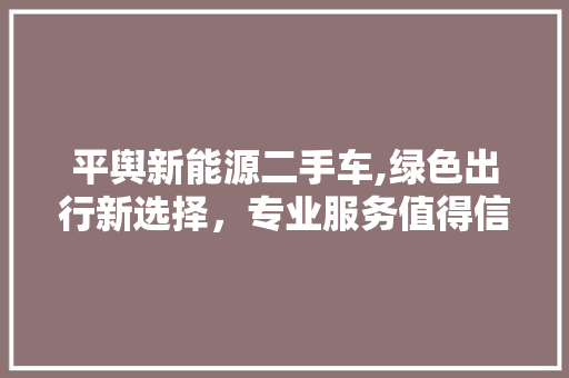 平舆新能源二手车,绿色出行新选择，专业服务值得信赖 底盘配件