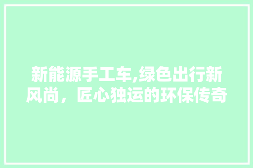 新能源手工车,绿色出行新风尚，匠心独运的环保传奇