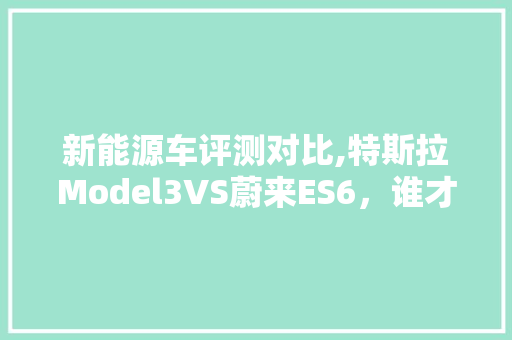 新能源车评测对比,特斯拉Model3VS蔚来ES6，谁才是未来出行新宠