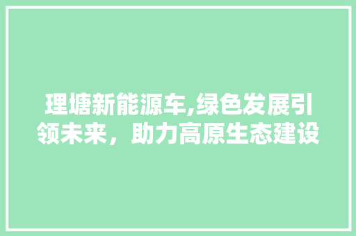 理塘新能源车,绿色发展引领未来，助力高原生态建设