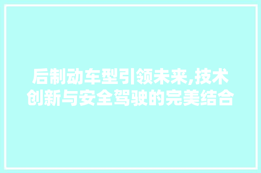 后制动车型引领未来,技术创新与安全驾驶的完美结合