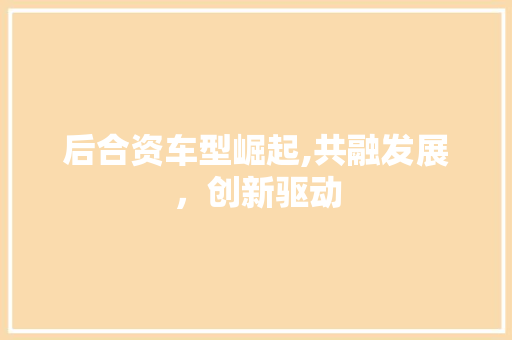后合资车型崛起,共融发展，创新驱动