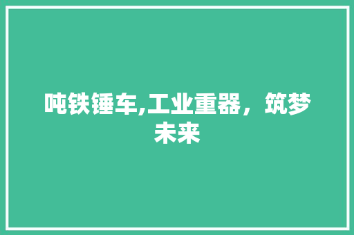 吨铁锤车,工业重器，筑梦未来