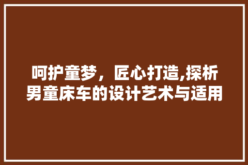 呵护童梦，匠心打造,探析男童床车的设计艺术与适用价值