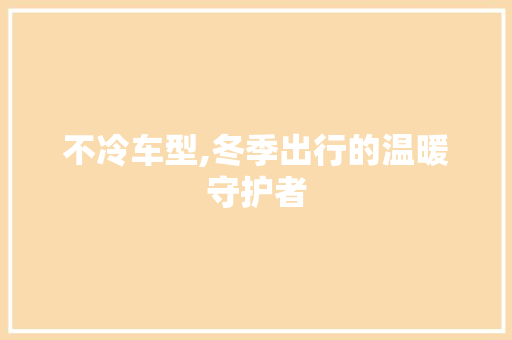 不冷车型,冬季出行的温暖守护者