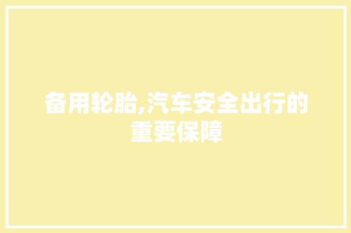 备用轮胎,汽车安全出行的重要保障